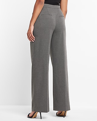 Super High Waisted Double Pleated Wide Leg Pant