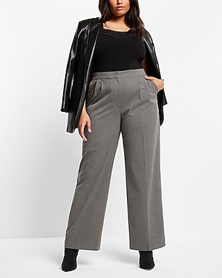 Super High Waisted Double Pleated Wide Leg Pant