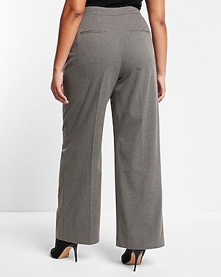 Super High Waisted Double Pleated Wide Leg Pant