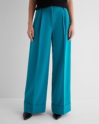 Stylist Super High Waisted Pleated Wide Leg Pant