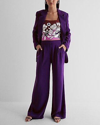 Stylist Super High Waisted Pleated Wide Leg Pant