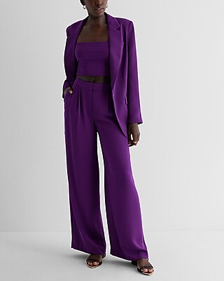 Stylist Super High Waisted Pleated Wide Leg Pant