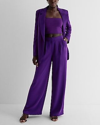 Stylist Super High Waisted Pleated Wide Leg Pant