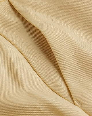 Editor High Waisted Linen-Blend Pintuck Trouser Pant