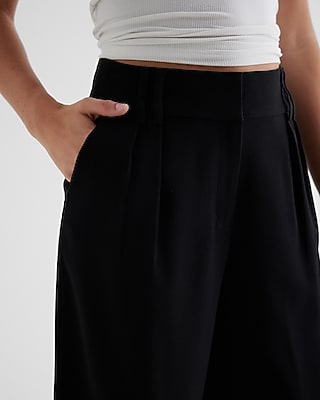 High Waisted Pleated Gaucho Pant