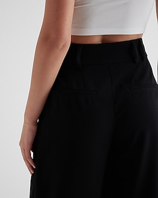 High Waisted Pleated Gaucho Pant