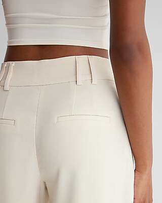 High Waisted Pleated Gaucho Pant | Express