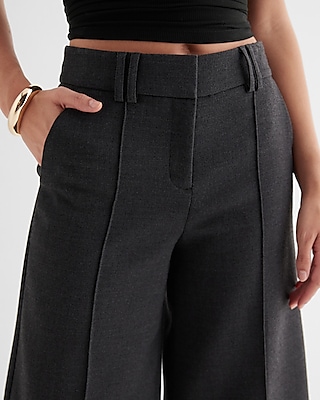 Editor High Waisted Pintuck Gaucho Pant