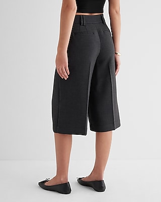 Editor High Waisted Pintuck Gaucho Pant