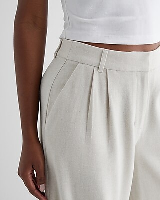 Stylist High Waisted Luxe Lounge Twill Cuffed Wide Leg Pant