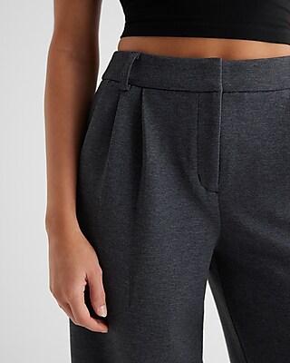 Stylist High Waisted Luxe Lounge Cuffed Wide Leg Pant