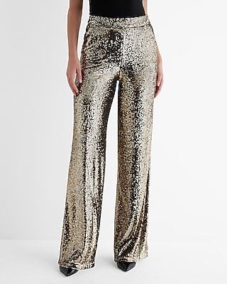 express sequin flare pants