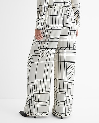 High Waisted Printed Pull On Wide Leg Pant - image 2