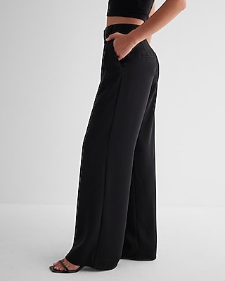 Stylist High Waisted Pleated Wide Leg Pant