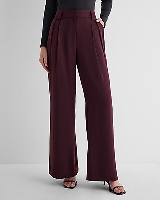 Stylist High Waisted Pleated Wide Leg Pant