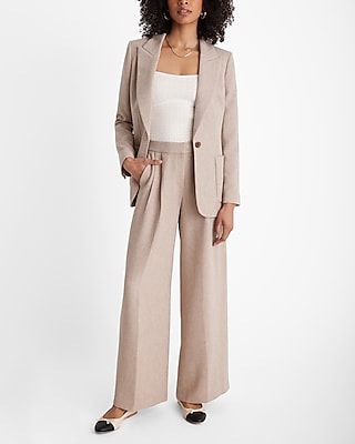 Stylist High Waisted Textured Wide Leg Pant