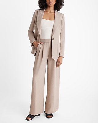 Stylist High Waisted Textured Wide Leg Pant