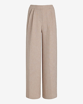 Stylist High Waisted Textured Wide Leg Pant