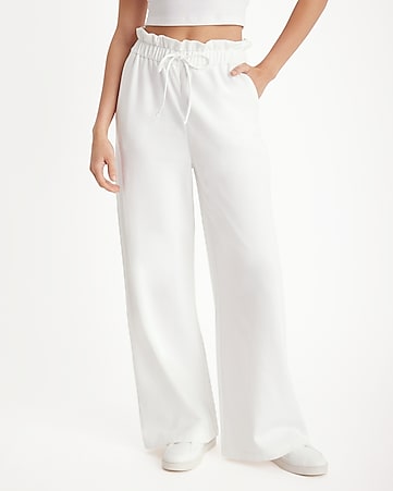 Victoria High Waisted Dress Pants - White