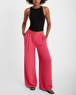 High Waisted Luxe Comfort Trouser | Express