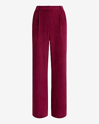 Corduroy High Waisted Relaxed Trouser