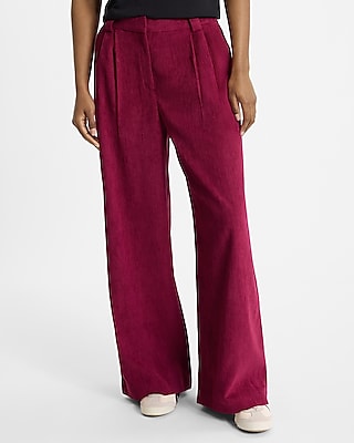 Corduroy High Waisted Relaxed Trouser