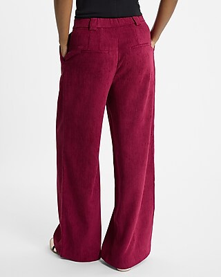 Corduroy High Waisted Relaxed Trouser