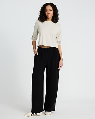 High Waisted Pleated Trouser