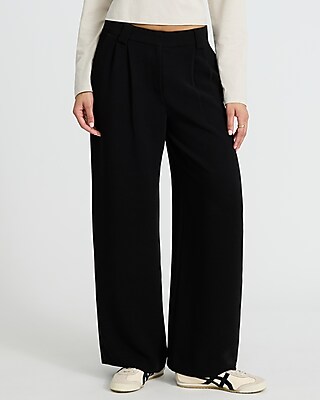 High Waisted Pleated Trouser