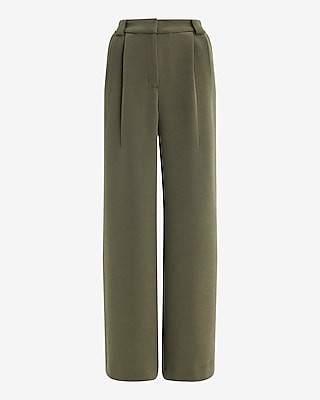 High Waisted Pleated Trouser