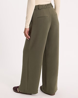 High Waisted Pleated Trouser