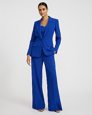 Editor Studio Stretch Twill Mid Rise Wide Leg Pant