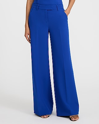 Editor Studio Stretch Twill Mid Rise Wide Leg Pant