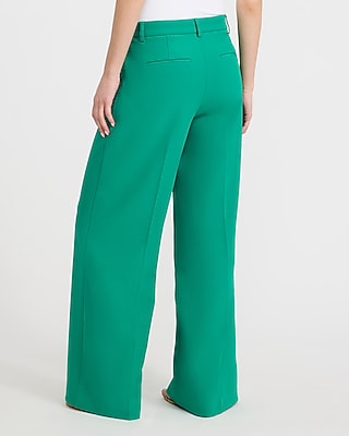 Editor Studio Stretch Twill Mid Rise Wide Leg Pant