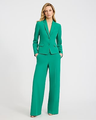Editor Studio Stretch Twill Mid Rise Wide Leg Pant