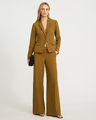 Editor Studio Stretch Twill Mid Rise Wide Leg Pant