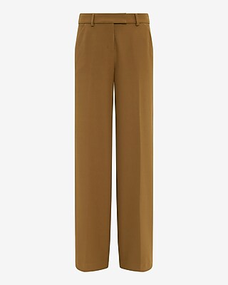 Editor Studio Stretch Twill Mid Rise Wide Leg Pant