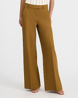 Editor Studio Stretch Twill Mid Rise Wide Leg Pant in White - image 5
