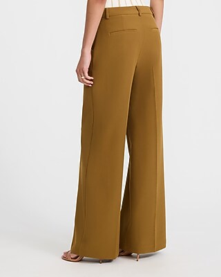 Editor Studio Stretch Twill Mid Rise Wide Leg Pant