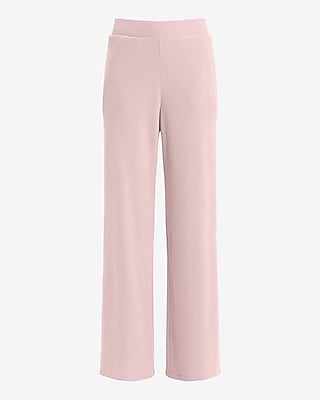 High Waisted Waffle Pull On Wide Leg Pant