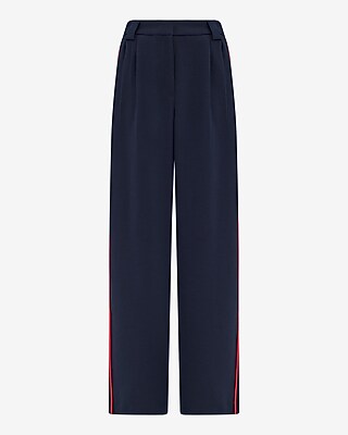 Signature Crepe Side Stripe High Waisted Relaxed Trouser - image 5