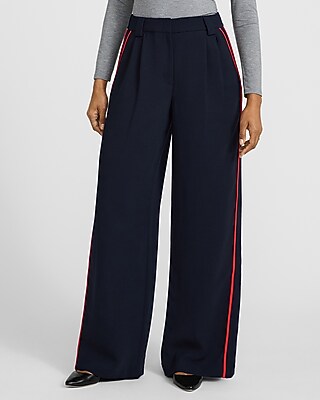 Signature Crepe Side Stripe High Waisted Relaxed Trouser - image 2