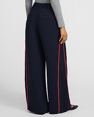 Signature Crepe Side Stripe High Waisted Relaxed Trouser - image 3