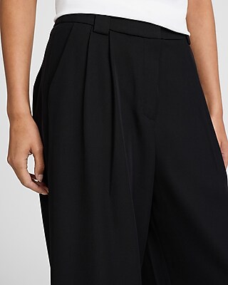Textured Twill High Waisted Relaxed Trouser - image 3