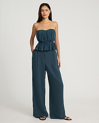 Signature Crepe High Waisted Relaxed Trouser