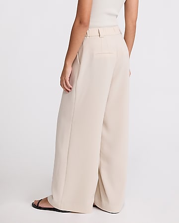 Women's White Wide Leg Pants & Trousers - Express Women's White Wide Leg Pants & Trousers - Express