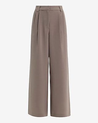High Waisted Relaxed Trouser Signature Crepe