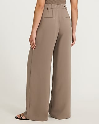 High Waisted Relaxed Trouser Signature Crepe
