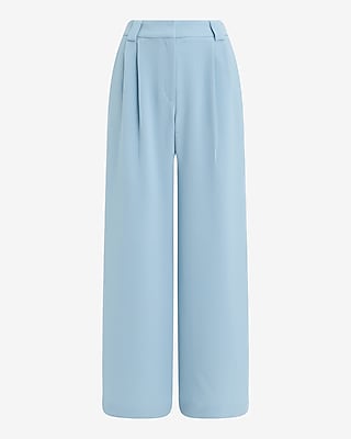 Signature Crepe High Waisted Relaxed Trouser