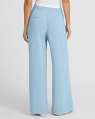 Signature Crepe High Waisted Relaxed Trouser